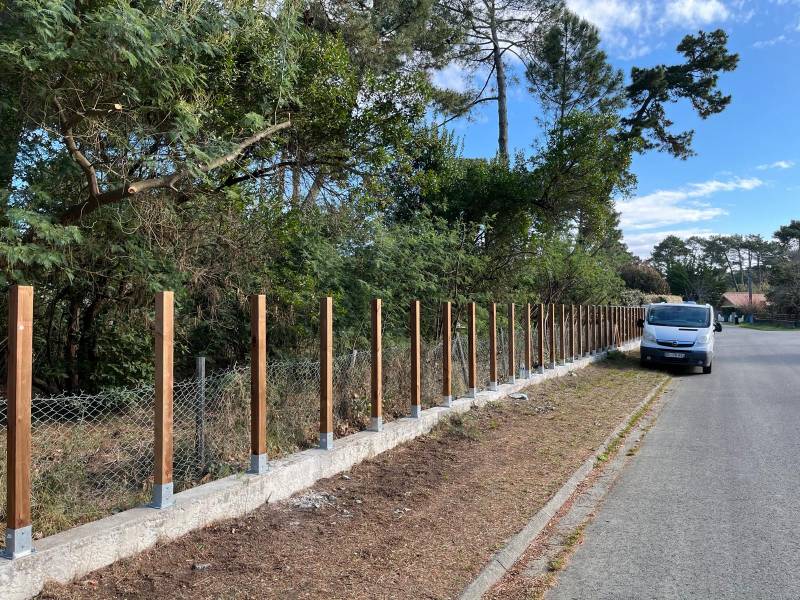 Pose de Ganivelles en Châtaignier – Le Porge, Lège-Cap-Ferret, Lacanau, Arès, Claouey…